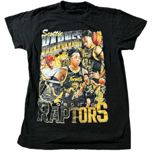Toronto Raptors Scottie Barnes Rookie of the Year Men’s Medium Black T-Shirt Tee
